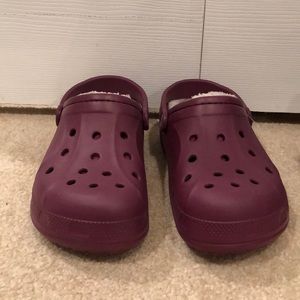 Purple crocs